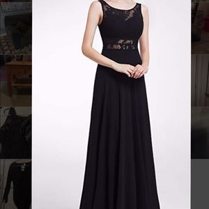 Black evening gown